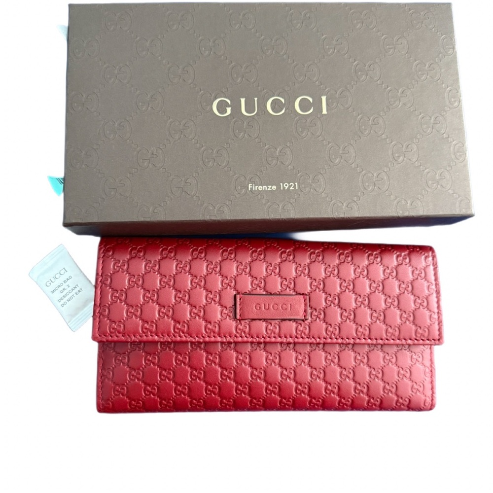 NWT Gucci GG Microguccissima Leather Continental Flap Wallet. Brand new.